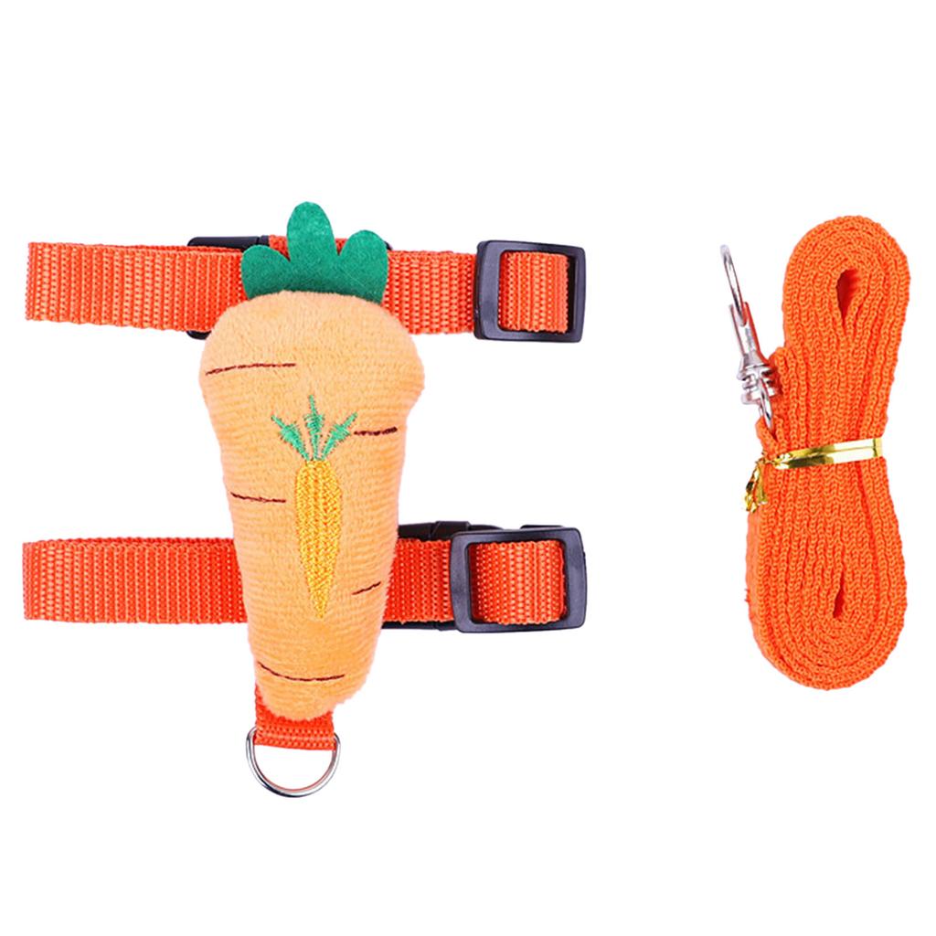 Rabbit Harnesses Small Animal Harness and Leash Set No Escape Adjustable Cute Costume for Hamster Bunny Guinea Pig