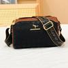 Classic Retro Large Capacity Women's Crossbody Bag Simple Daily Shoulder Bag Soft Leather Solid Color Everything