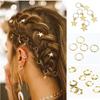 5pcs/pack of Different Styles DIY Braided Hair Beads 8mm Hole Long Hair Dreadlocks Bead Ring
