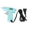 Hot Glue Tool 20W Fast Preheating DIY Mini Hot Melt Glue Machine with 30 Glue Sticks for Home School 110‑240V Blue US