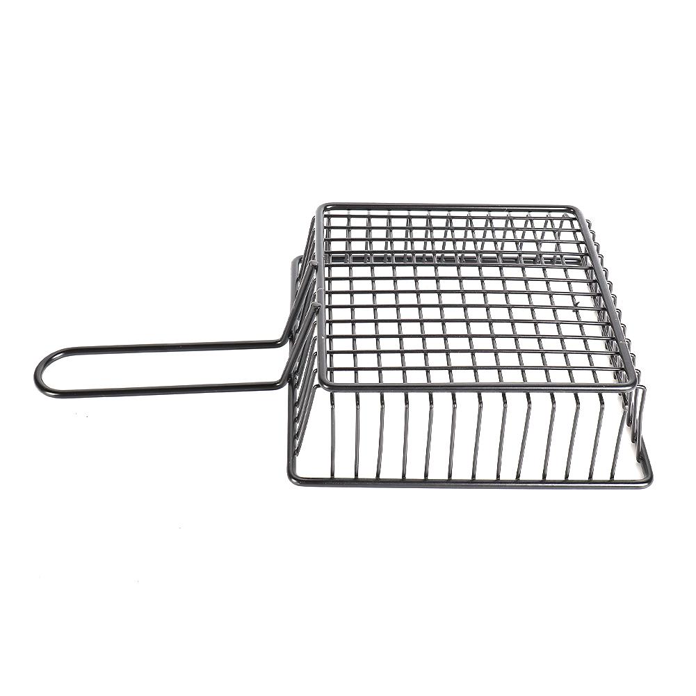 4PC Stainless Steel Frying Basket Multifunctional Mini French Fries Frying Basket Creative Square Oil Separated Frying Basket