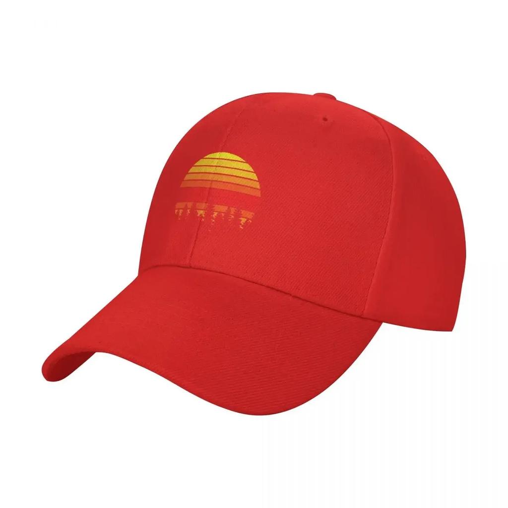 Retro Sunset Forest Baseball Cap Rave Beach fishing caps man Hood For Women 2025 Mens