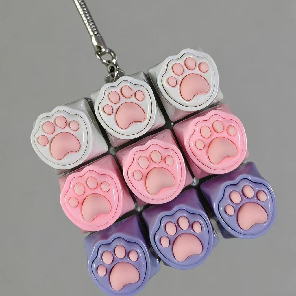 New Keys Finger Keyboard Keycap Stress Relief Fidget Keychain Pass The Time Key Button Pinch Toy Adult