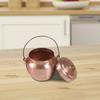 Copper pot, stock pot with lid, single cookware, non-stick, small copper pot,