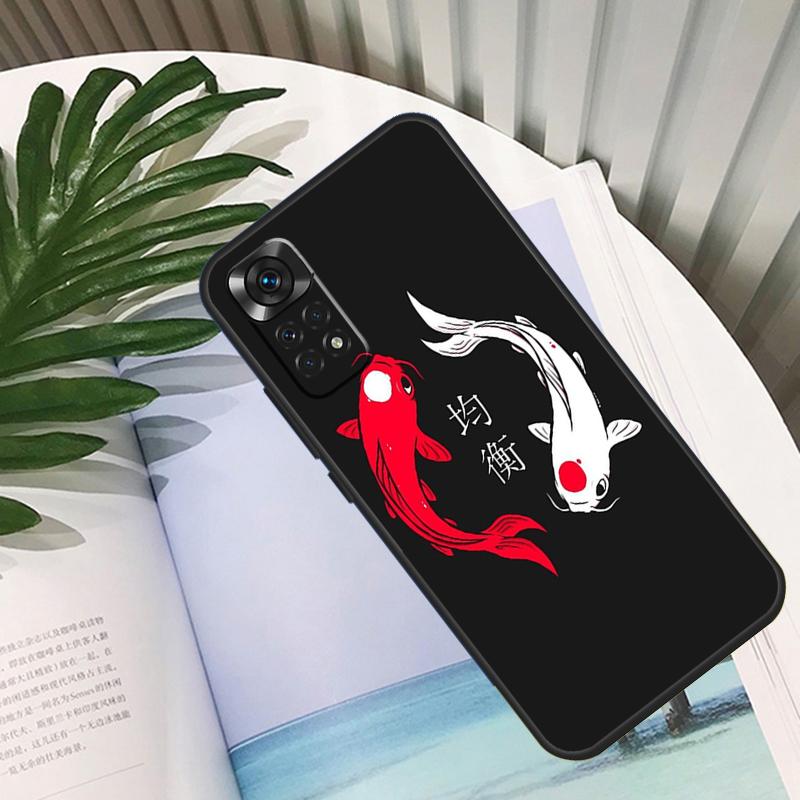 Chinese Koi Fishes Funda For Xiaomi Redmi Note 14 10 11 12 13 15 Pro Plus Case For Redmi 15 15C 14C 12C 10C 13C