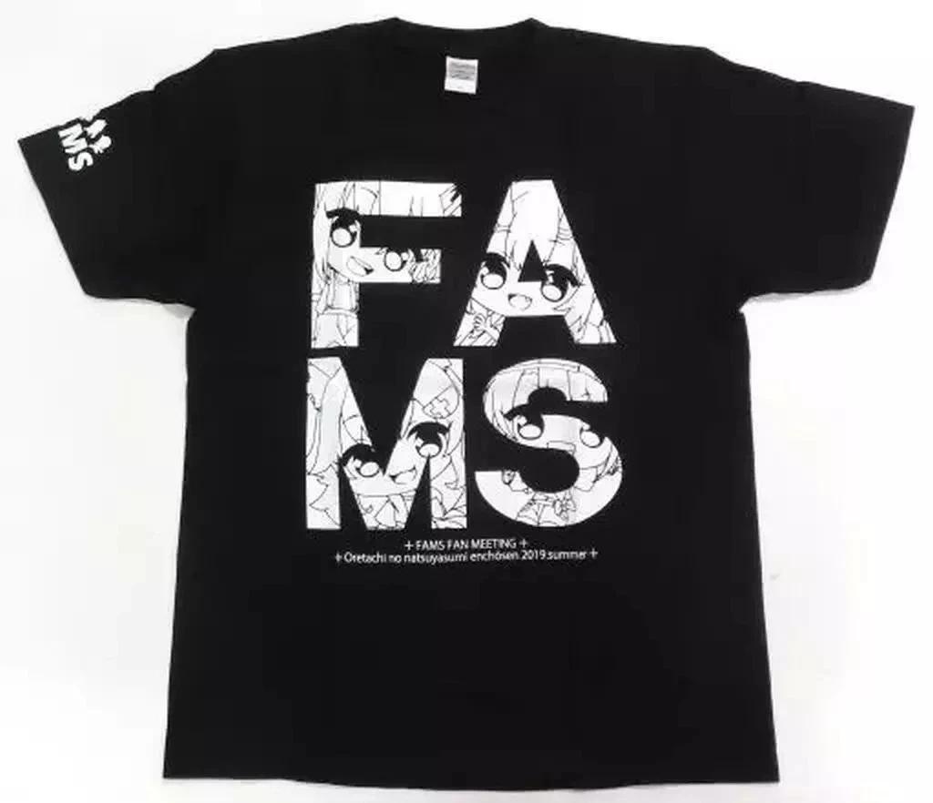 FAMS T-shirt Black XXL Virtual YouTuber Hololive FAMS FAN MEETING 82cm XL
