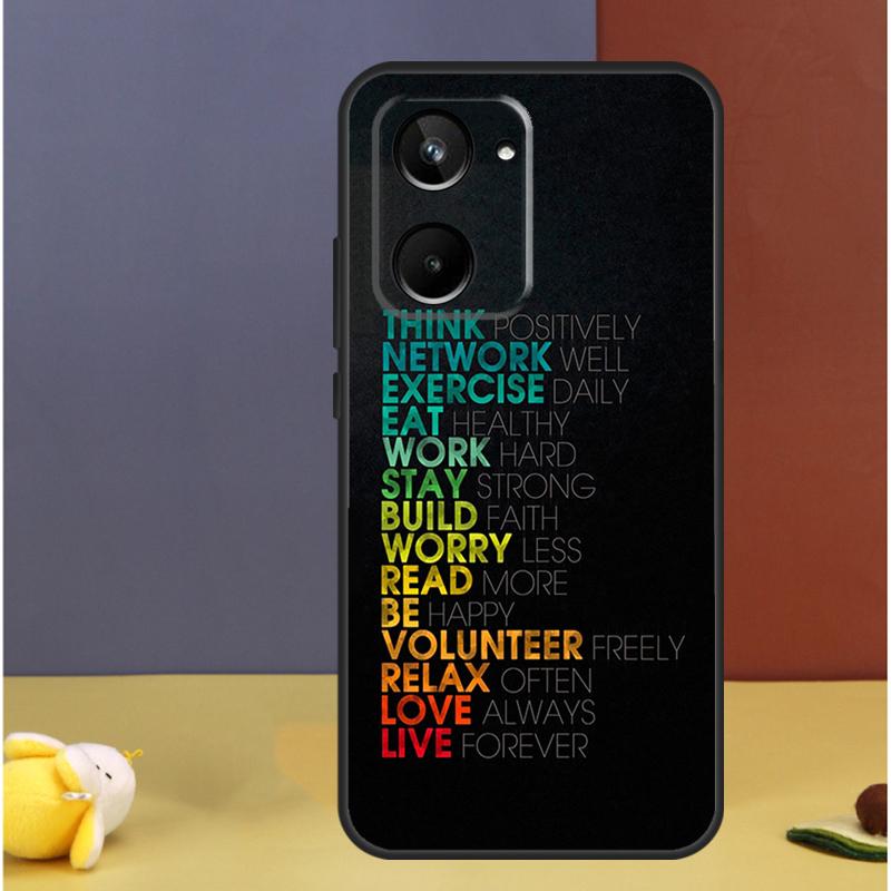 Gym Fitness Bodybuilding For Realme GT7 Pro GT6 C61 C67 C63 C71 C55 C51 C65 C53 C75 10 11 12 13 14 15 Pro Plus Case