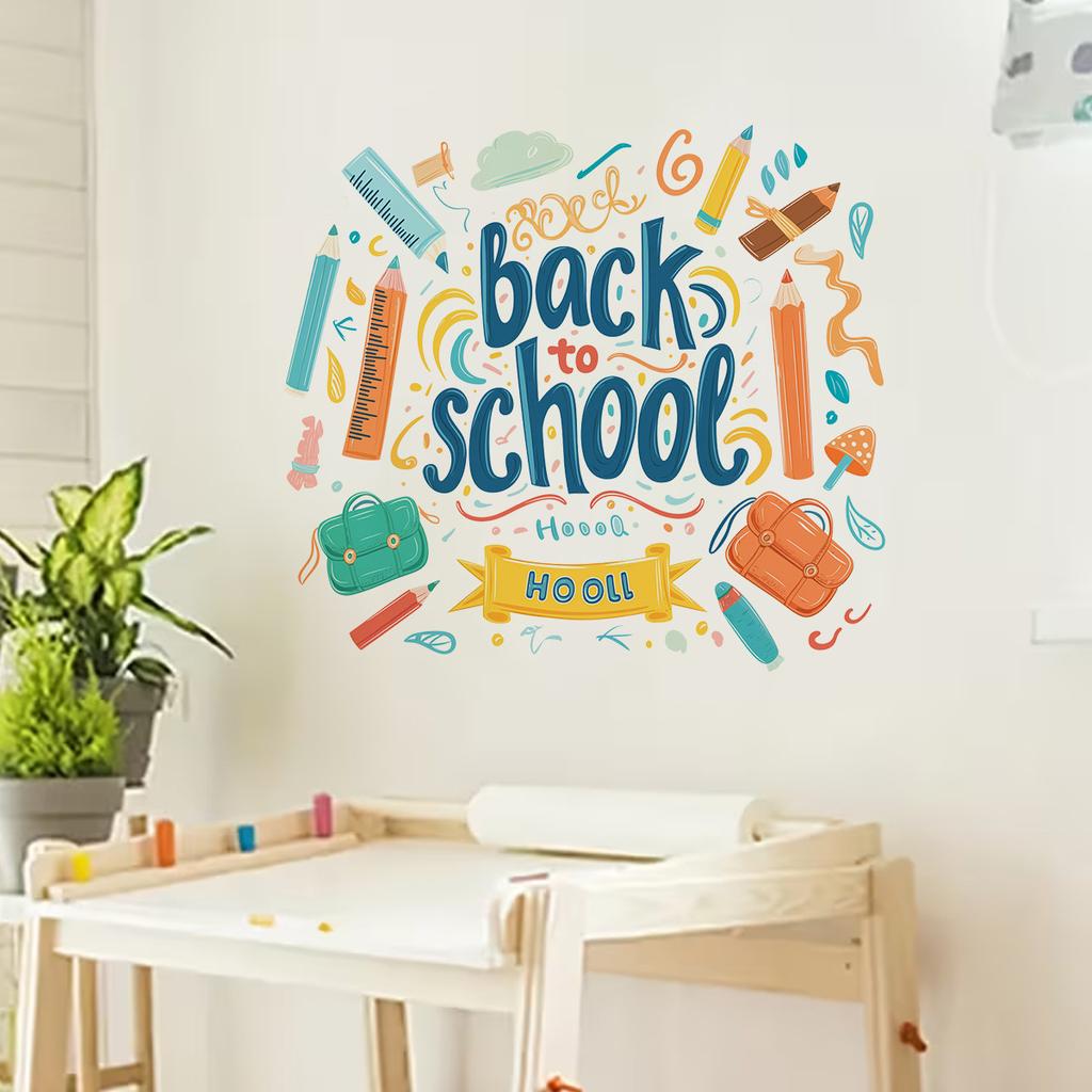 Back To School Wall Decorations for Classrooms and Study Rooms Stickers