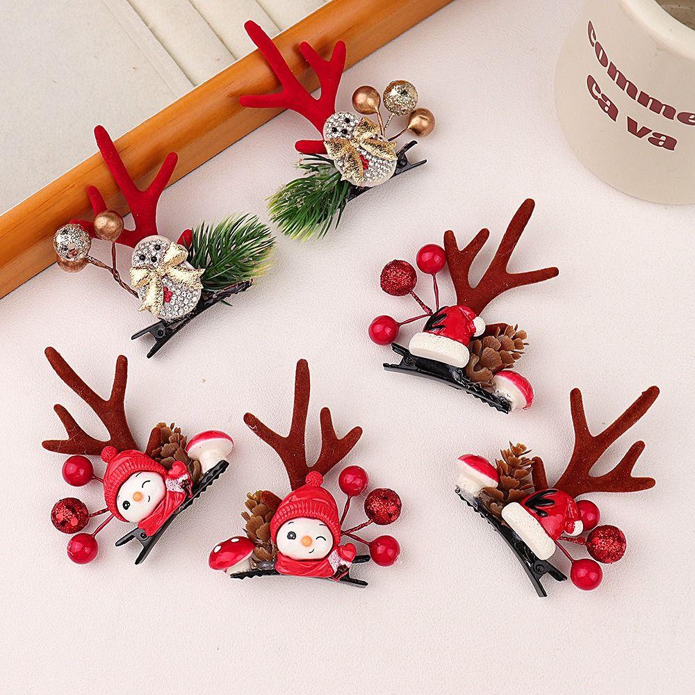 Frohe Weihnachten Dekor Kinder Hirschgeweih Haarspange Weihnachtskostüm Dress Up