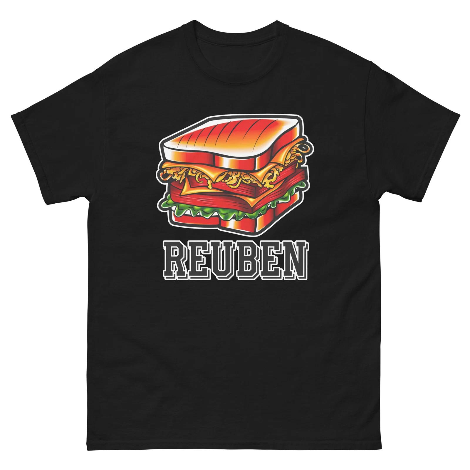 Reuben Lover Food Image Cartoon Funny T-Shirt Shirt M