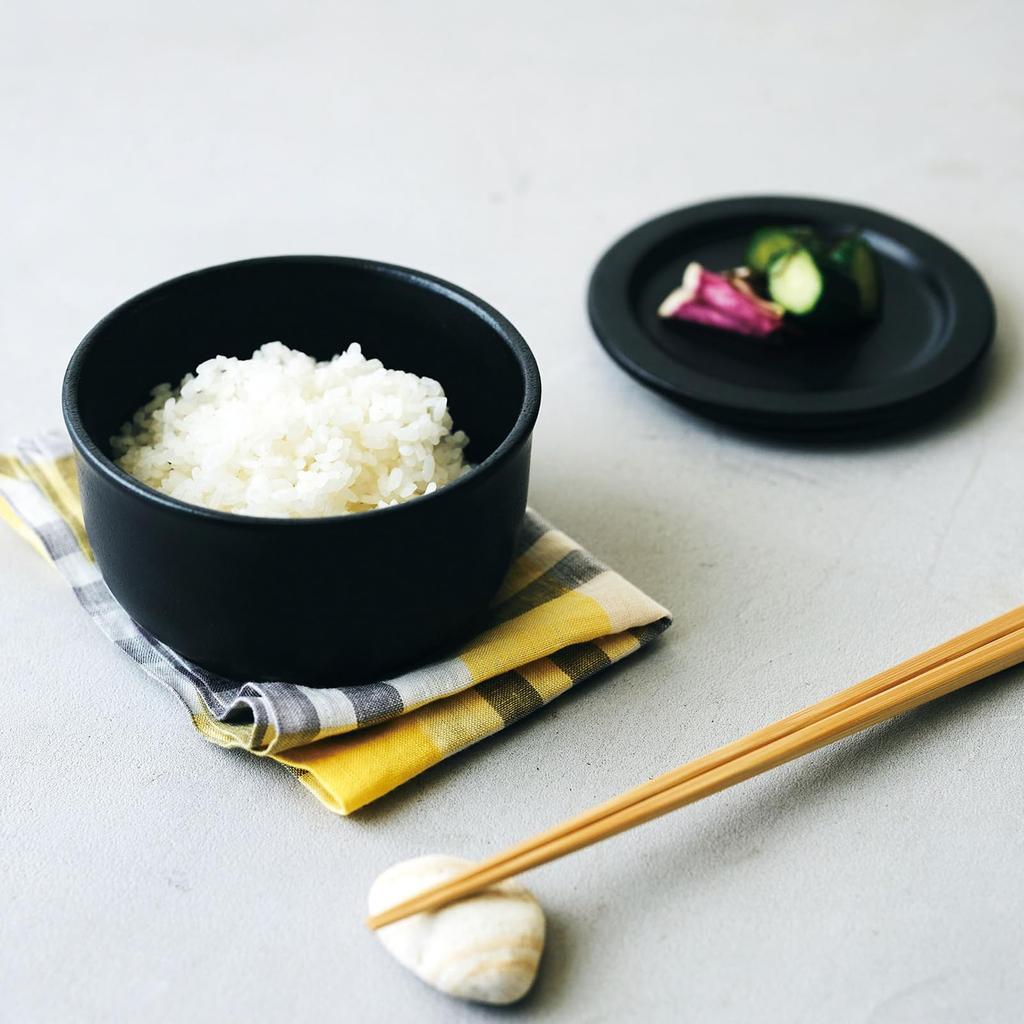 aito Seisakusho "Kitchen Tools" Rice Storage Container, Rice Container with Lid, Microwave and Dishwasher Safe, Black, 0.5 cup (one serving), Approx.