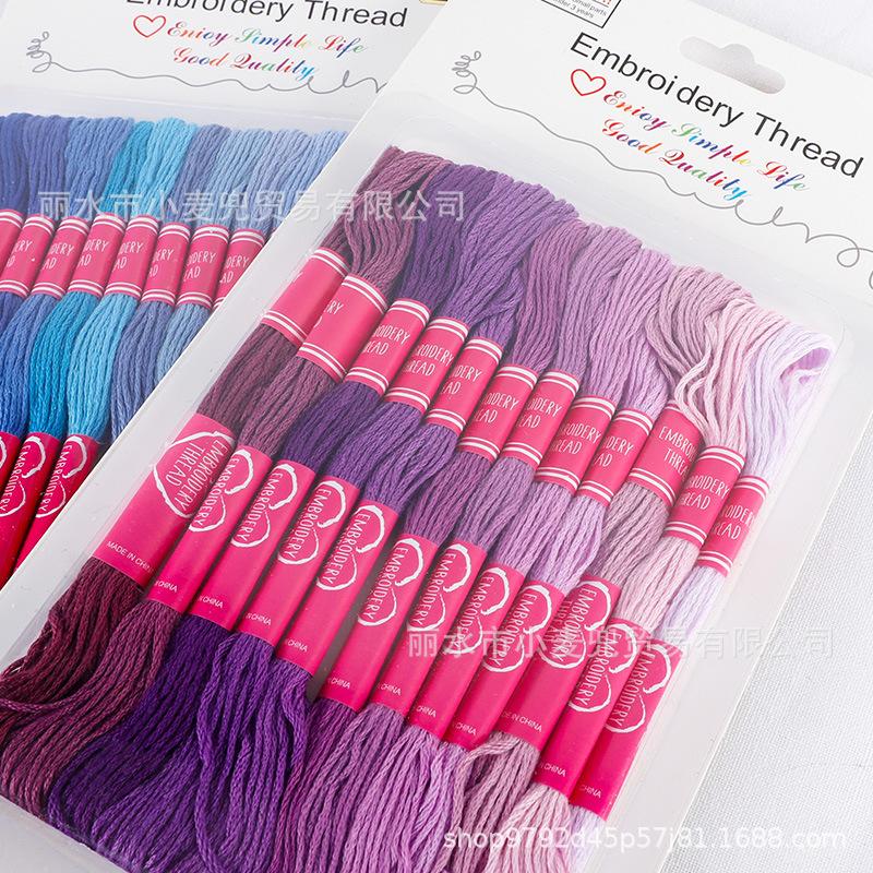 Cross Stitch Thread The Unique Style 6 Cross Stitch Cotton Embroidery Thread Floss Sewing Skeins Craft Dofferent Gradient Color