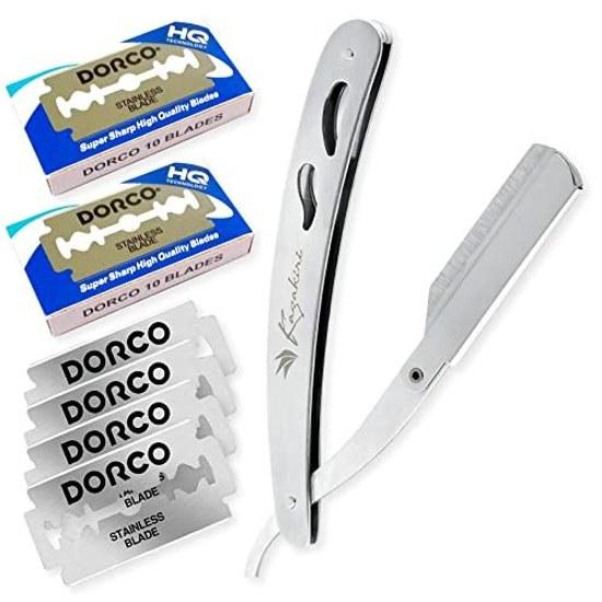 Razor Mens Single BladeDeep ShavingDetail Shaving this oneProfessional Barber Supervised Replacement Blades 20 Pieces Included I-Type Beard Face