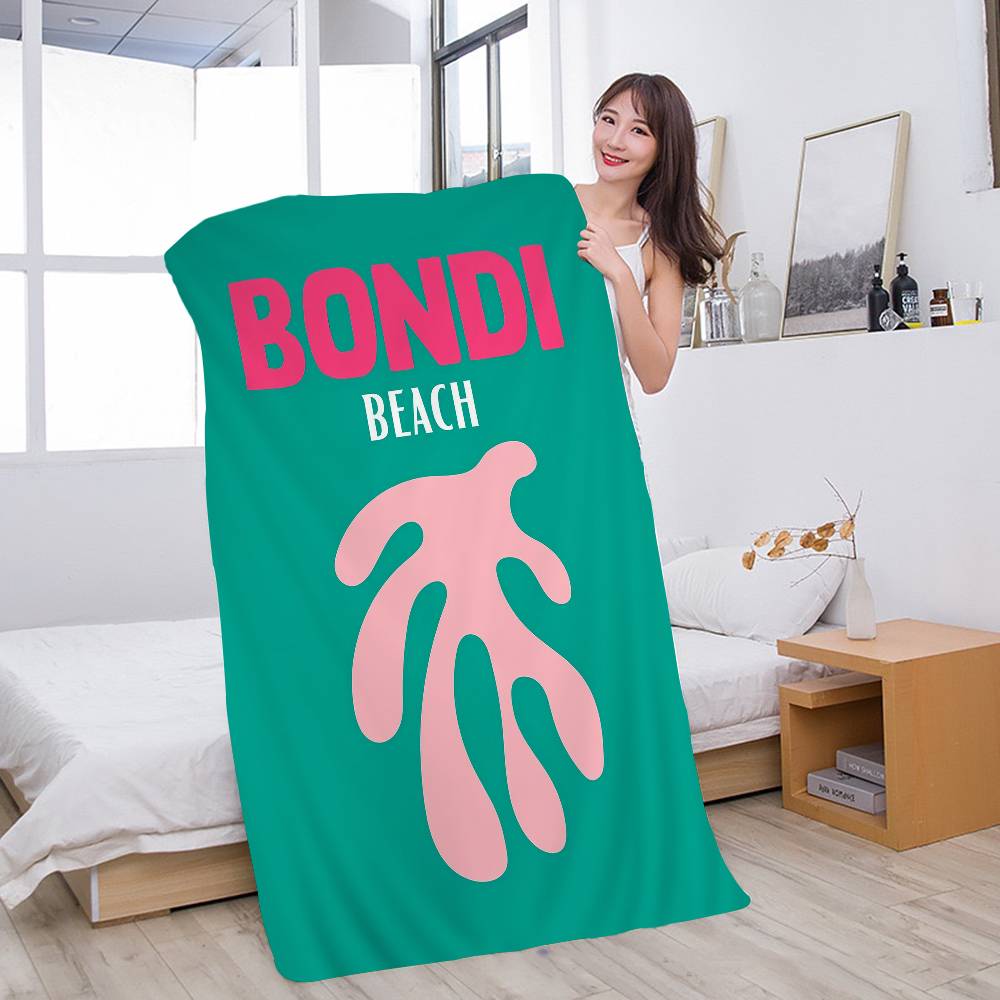 

Miami Beach Ibiza Capri Bondi Mykonos Microfiber Printed Beach Towel Mountain Climbing Yoga Beach Swimming Running Absorbent W30*H60(CM)