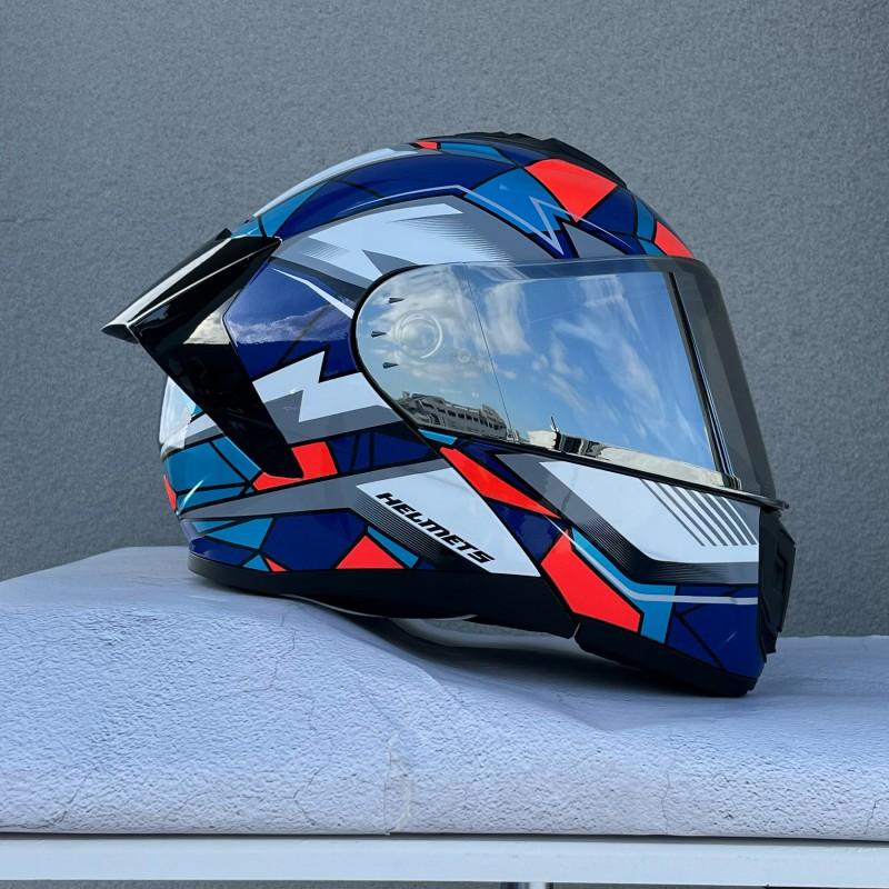 Flip-Up Motorcycle Helmet With Dual Visors ABS Full Face Men Women Scooter Riders