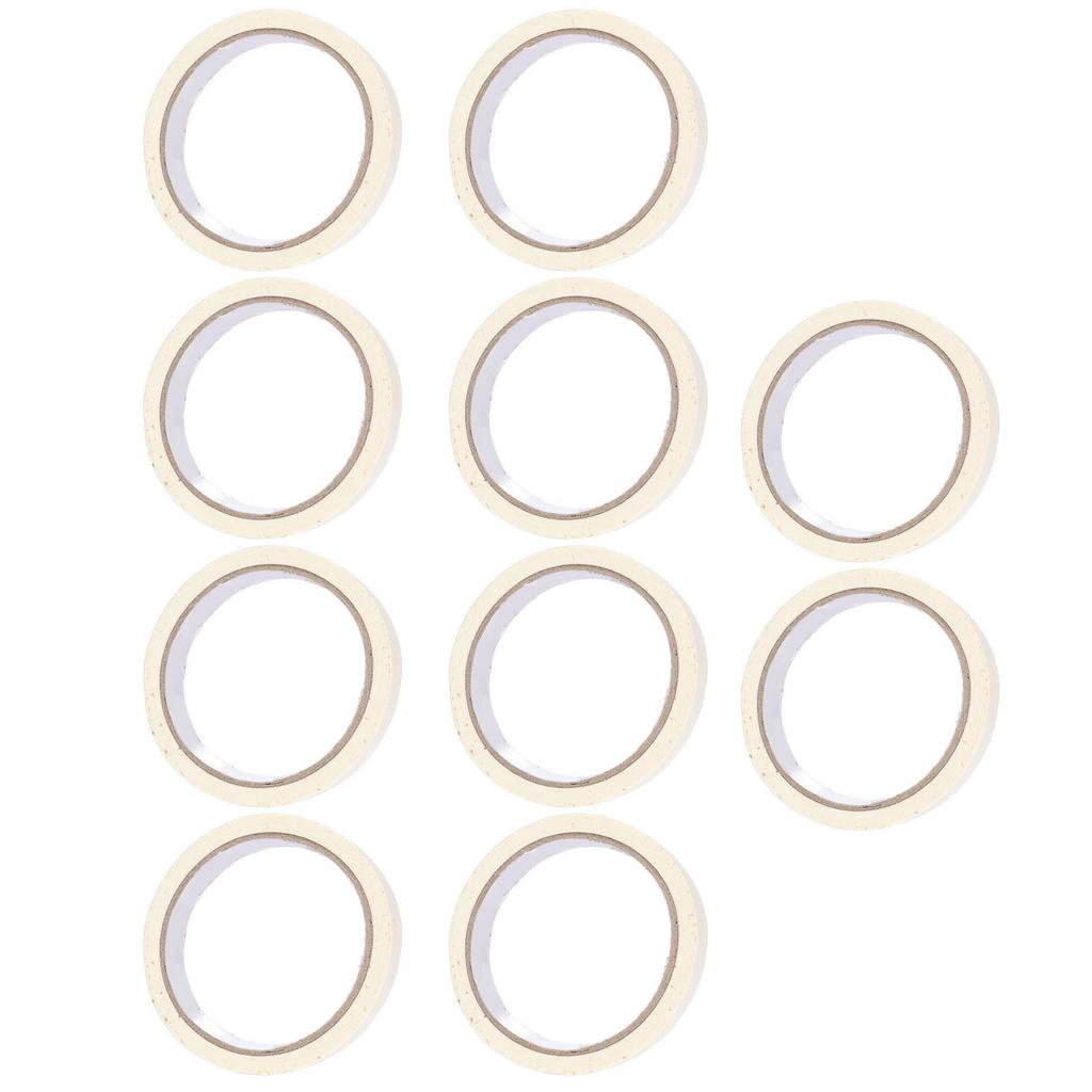 10 Rolls White Masking Tape 0.7in Width Easy Tear High Adhesive Paint Tape for Painting DIY Arts Crafts Labeling