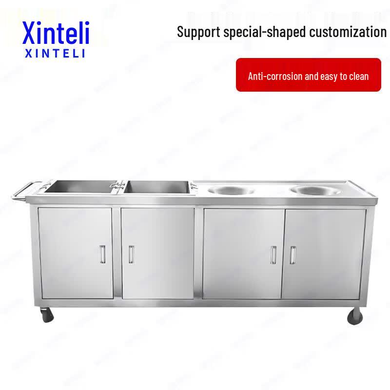 Xinteli Commercial Stainless Steel Food Waste Collection Trolley