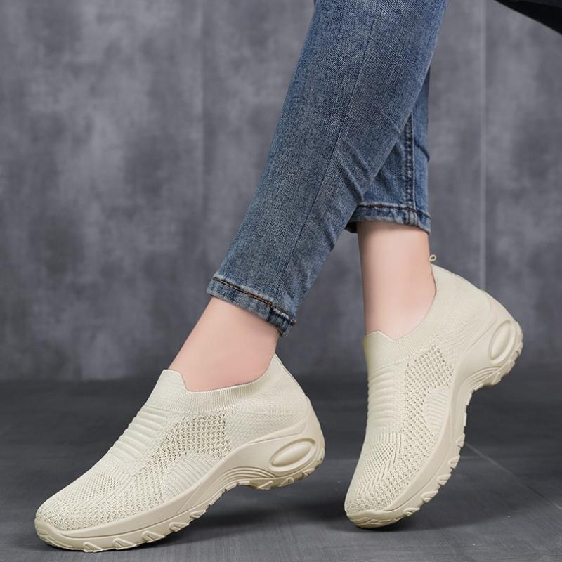 Summer Breathable Women's Sneakers Comfortable Slip-on Lazy Shoes Comfortable Soft Sole Platform Casual Shoes Zapatos De Mujer