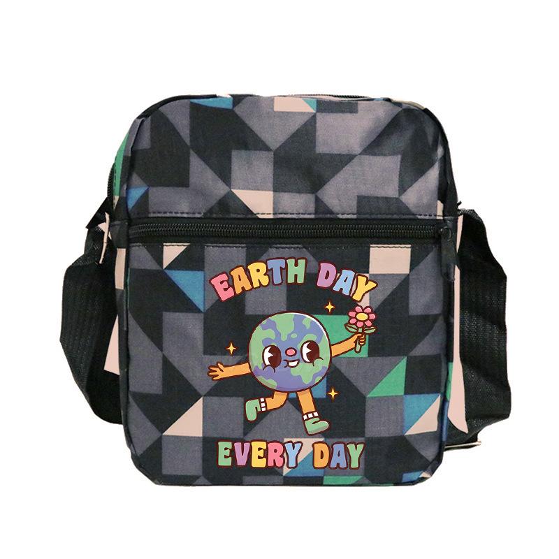 Cute printed shoulder bag casual multi-functional oblique span bag small bag student stationery bag