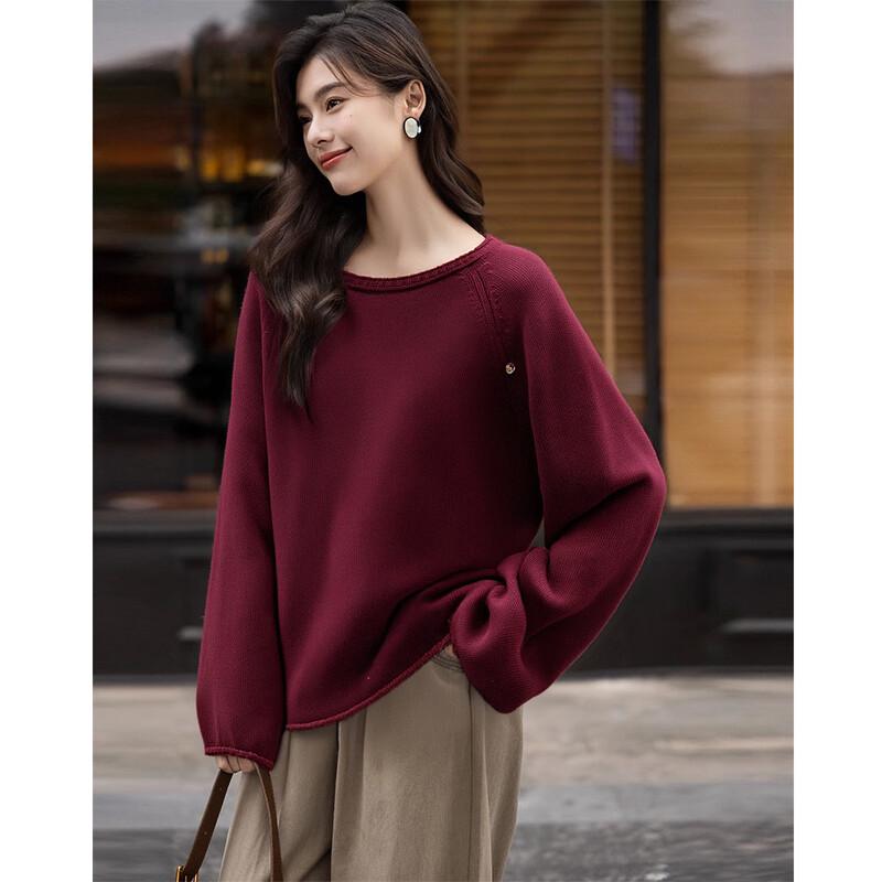 Mocana Women's Relaxed Lamb Wool Long Sleeve Sweater