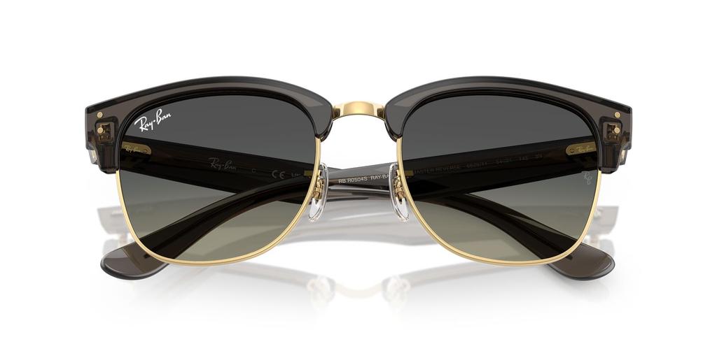 CLUBMASTER REVERSE TRANSPARENT DARK GREY 54mm 0RBR0504S ON GOLD GREY GRADIENT sunglasses Ray-Ban
