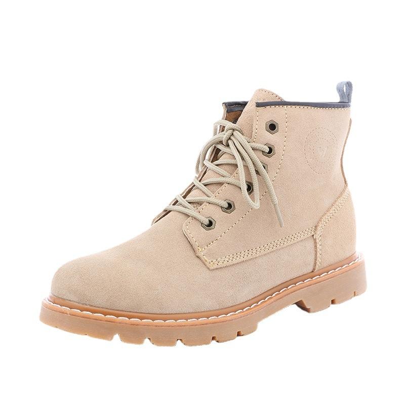 Cowboy Boots Leather Waterproof Men'S Boots Martin Boots British Tooling Boots Outdoor Desert Boots Women'S Locomotive Boots