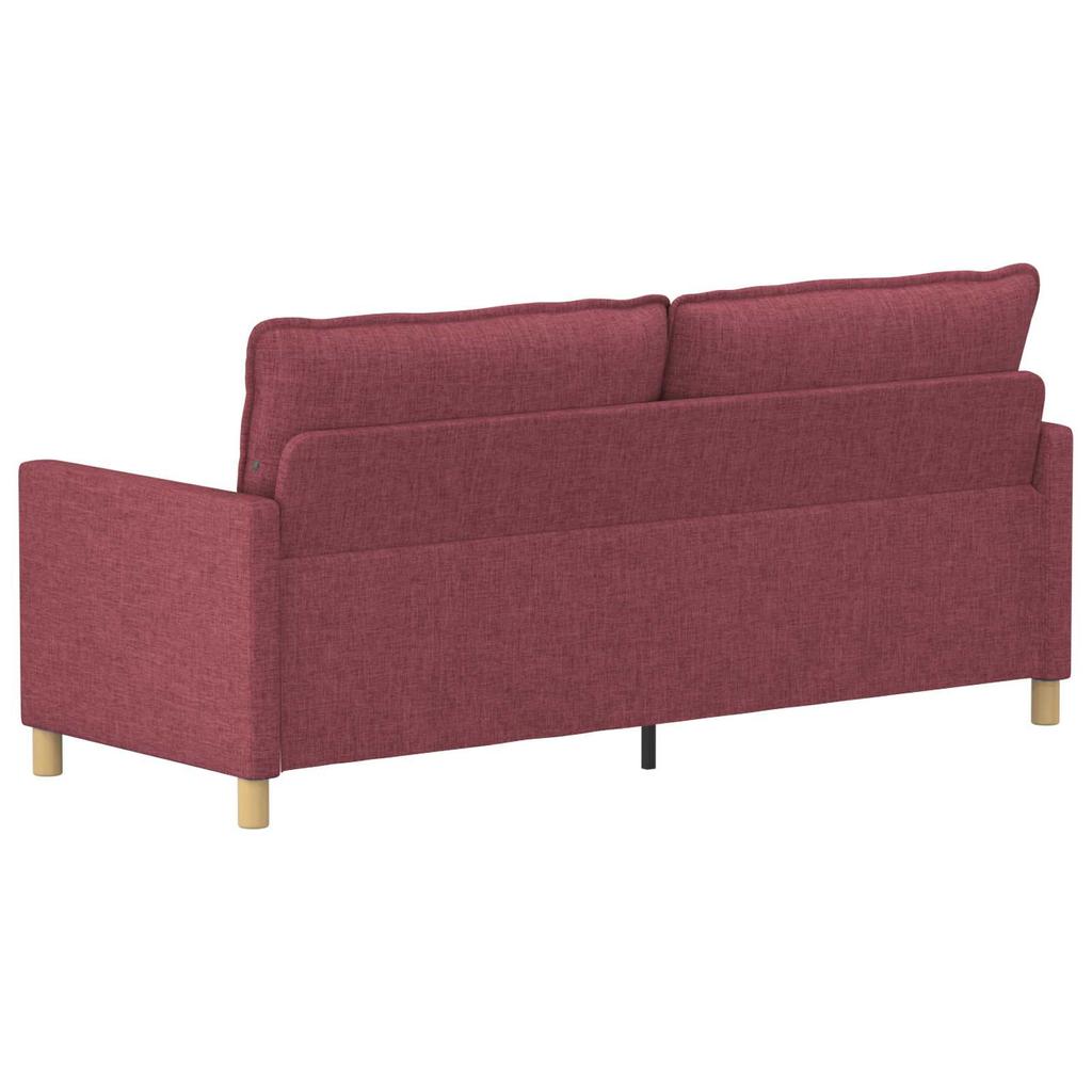 Sofa Burgundy 196 x 81 x 87.5 cm Fabric