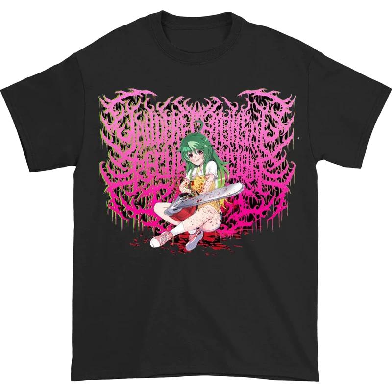Absurd Artistic Tshirt Cute Girl Extreme Metal Design Tshirt Men and Women Fashionable Cotton Blouse Anime Cute Small Crowd