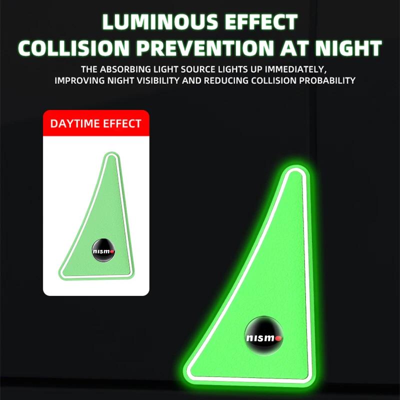 2Pcs New Silicone Car Door Corner Anti-collision Cover Stickers For Nismo Nissan Tiida Teana Skyline Juke X-trail Almera Qashqai