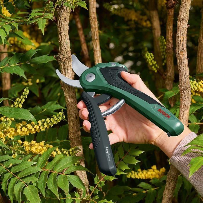 Sécateur sans fil Bosch - EasyPrune Bosch (450 coupes par charge de batterie, coupe jusqu'a 25 mm)