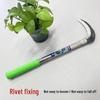 Thickened Manganese Steel Sickle for Home Use - Ideal for Cutting Grass, Wheat, Rice, and Corn with Short Handle