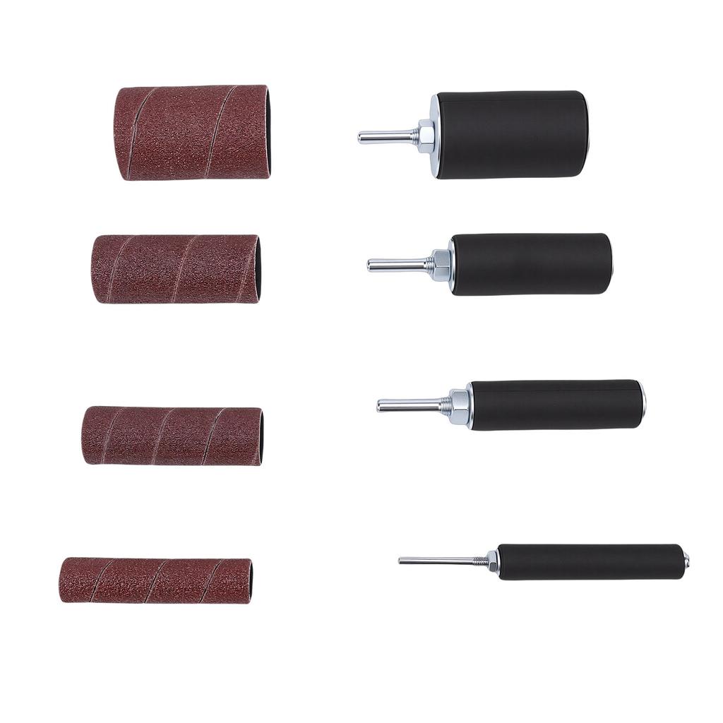 Sanding Kit 1/4in Shank 1/2in 3/4in 1in 1-1/2in Sanding s and 80 120 Grit Sleeves for Rotating Tool Electric Drill