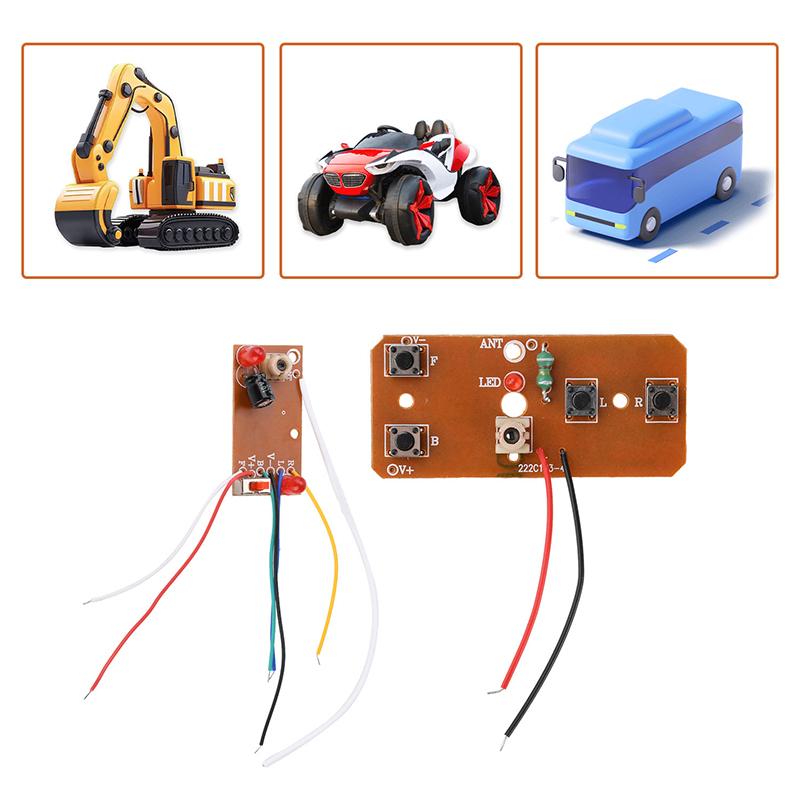 Four-Channel Rc Remote Control Module Diy Rc Car Transmitter Receiver Board 27Mhz Long Range High Power Motor Controller
