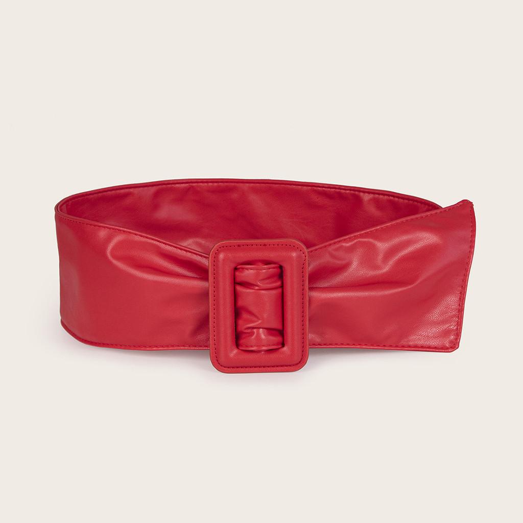 Premium Soft Doublesided Faux Leather Belt With Geometric Design For Daily Wear