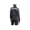 Adidas Striped Half Button Long Sleeve Sweatshirt Women Sweatshirt Black IT4828