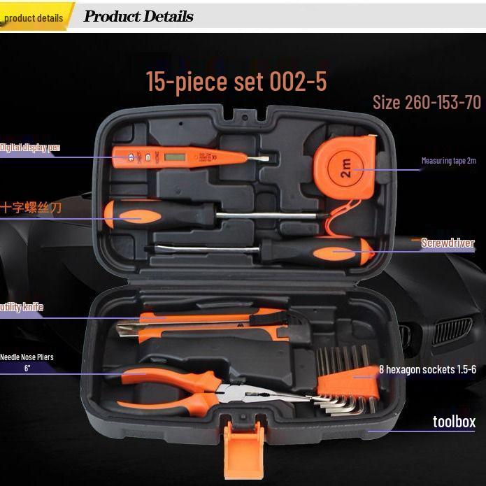 Multifunctional Household Repair Tool Set for Car and Electrician Use
