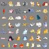 50 Fun Cat Original Cartoon Animal Waterproof Decorative Water Cup Computer Stickers
