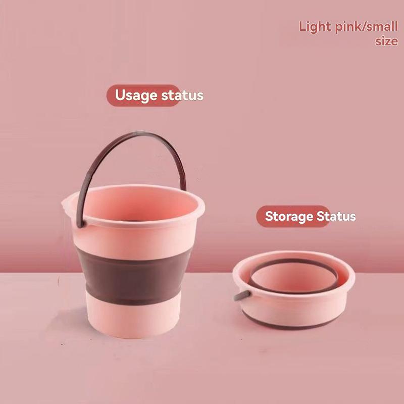 1Pc/Foldable Bucket Portable Household Plastic Foot Bath Basin with Side Handle Deep Bucket Foot Soaking Tub
