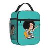 Funny Mafalda Insulated Lunch Bag for Women Kids Resuable Cooler Thermal Lunch Box Portable Bento Tote for Work School Picnic