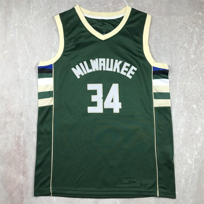 Mens Basketball Jersey Giannis Antetokounmpo Milwaukee Bucks 34 Fan Wear Sportswear Practice Game Training