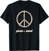 T-shirt con Simbolo della Pace Soul e Occhi Neri