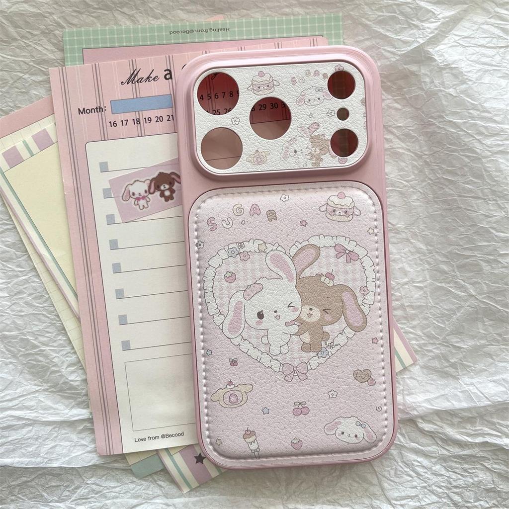 Cartoon Heart Rabbit iPhone 15/14 PRO/MAX Anti-Fall Case