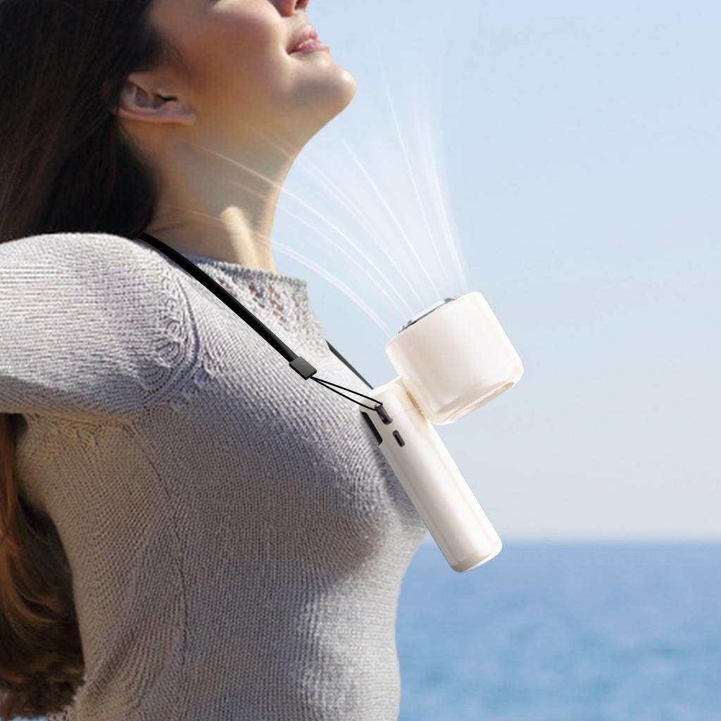 Eispack Handventilator Tragbar Outdoor USB Digitalanzeige Faltbar Kühlung Hohe Geschwindigkeit Gewaltige Turbine Kleiner Ventilator