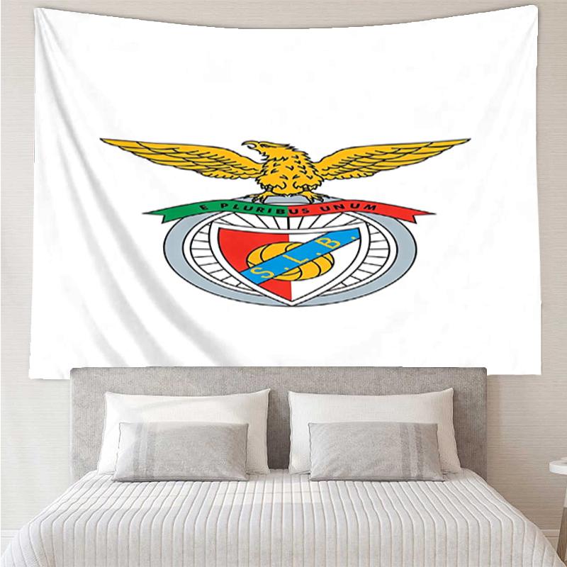 S.L.-Benfica Print Tapestry, Backdrop, Easy Setup, Ideal for Bedroom, Office & Living Room, with Aesthetic Wall Hanging Decor.