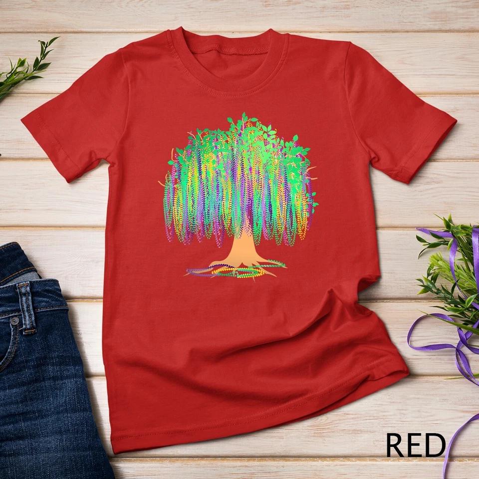 Mardi Gras Carnival Mexican Graphic Bead-Tree Bourbon Street Unisex T-shirt 11 4XL