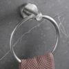 Hotel Commercial Bathroom Towel Holder Stainless Steel Wall-mounted Towel Ring Waterproof Anti-slip Design for Toilet Use