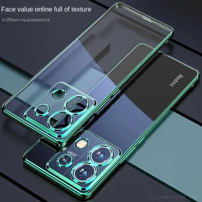 Capa de silicone TPU ultrafina para Infinix Note 40 Pro Plus, galvanoplastia, transparente, à prova de choque, para Infinix Note 30 Pro 30i Vip