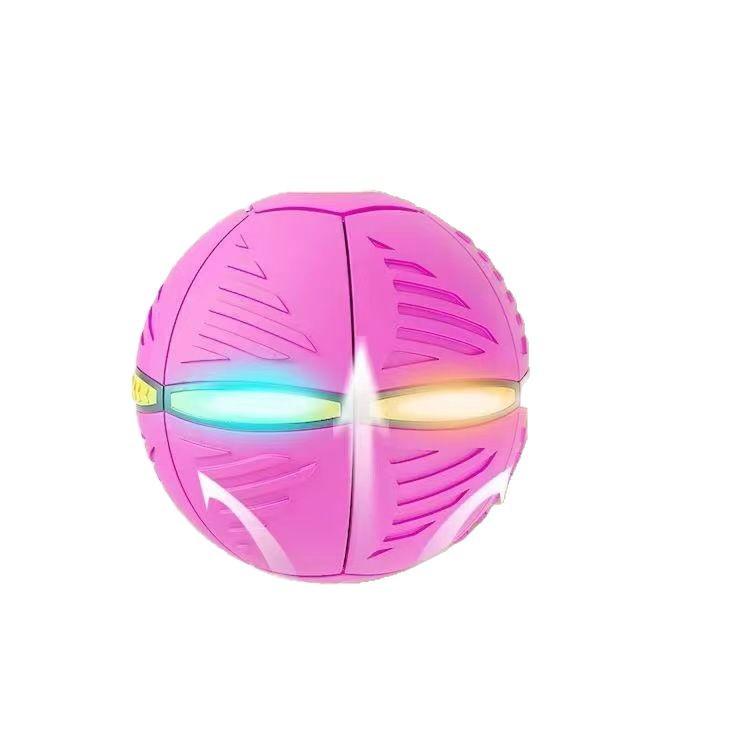 Luminous Elastic Flying Saucer Frisbee - Interactive Children's Educational Toy for Indoor/Outdoor Use