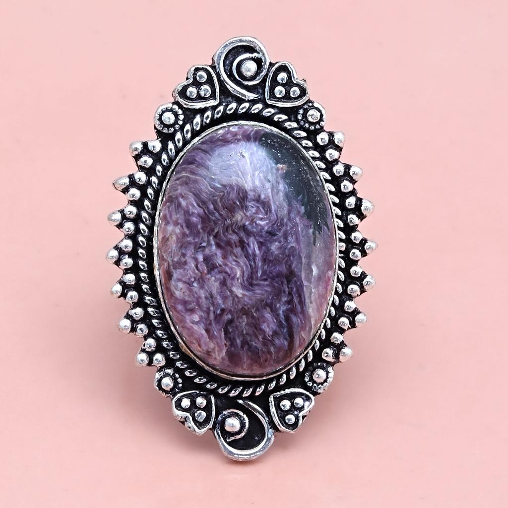 Cheroite Gemstone Handmade Silver Jewelry  "8.5"