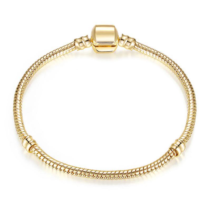 High Quality Snake Bone Basic Chain Charm Bracelet Fit Original DIY Bead Bracelets For Women Girl Jewelry Making